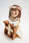 Centro de mesa con muñeca personalizada