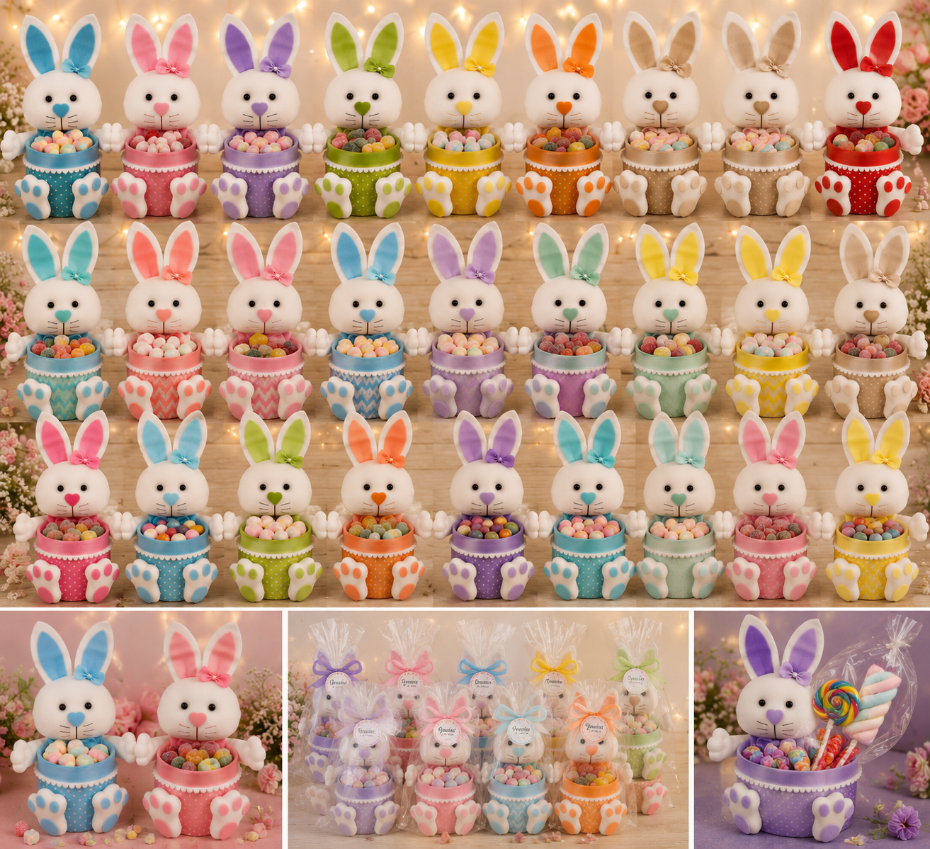 Conejitos en porcelana fría.