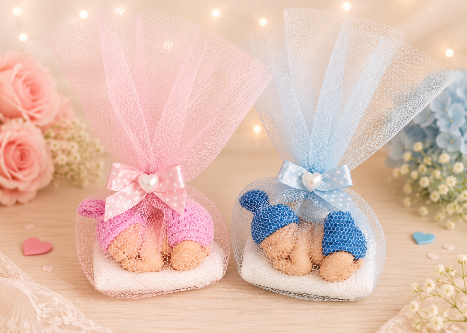Detalles personalizados bebé porcelana fria