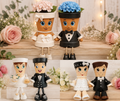 Maceteros  de barro personalizados de novios