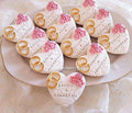 Corazones de porcelana fría ,personalizados