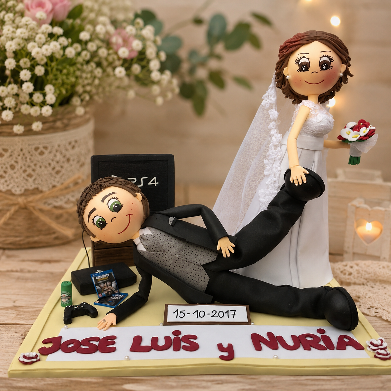 Figura de novios personalizada