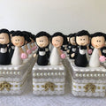 Figuritas de novios en porcelana fría